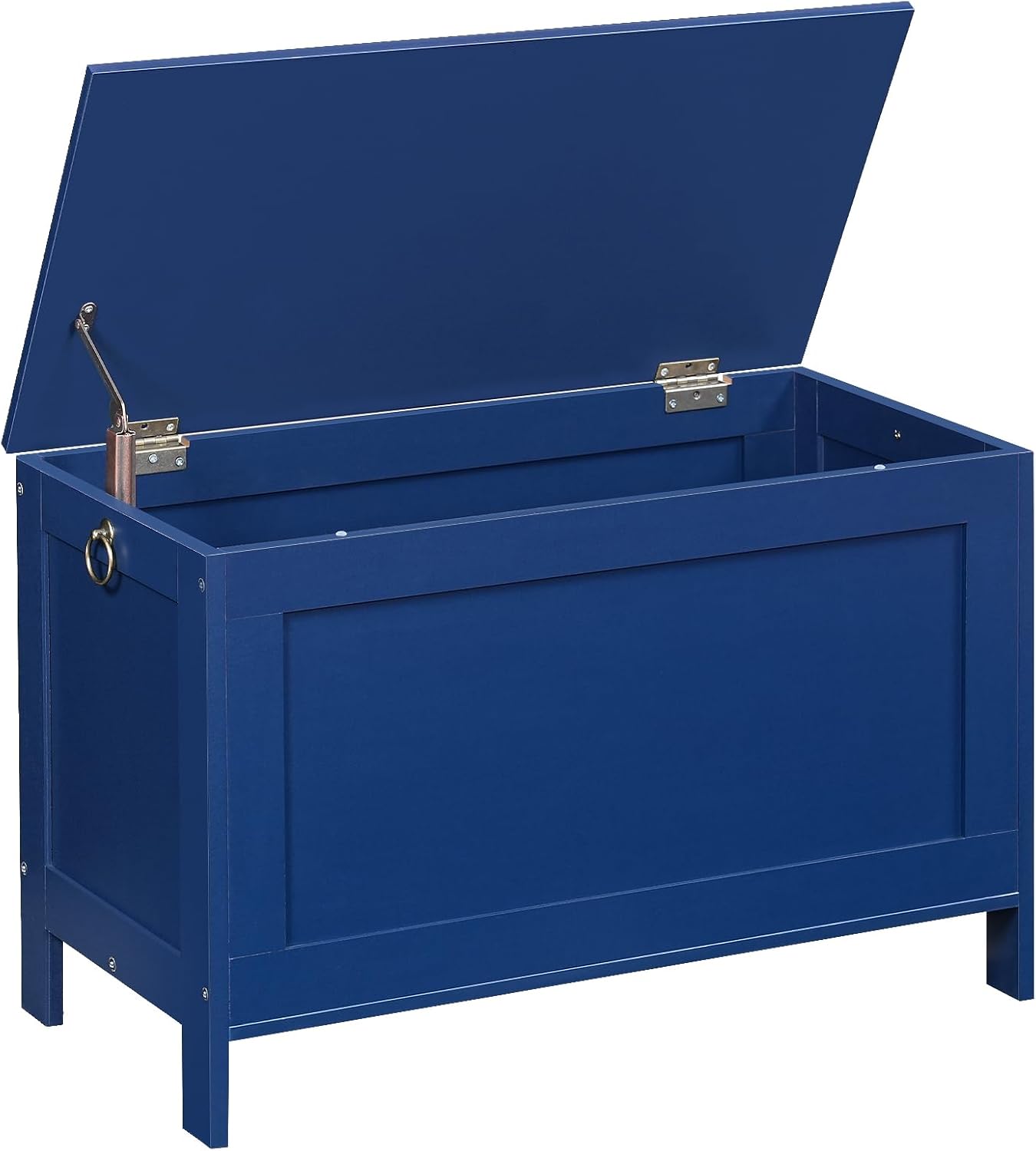 HOOBRO Toy Box, Retro Wooden Look Storage Chest with Safety Hinge, Entryway Storage Bench Supports 220 lb, 29.9 x 15.7 x 18.9 Inches Toy Chest Organizer, Easy Assembly (Rustic Brown) BF75CW01G1