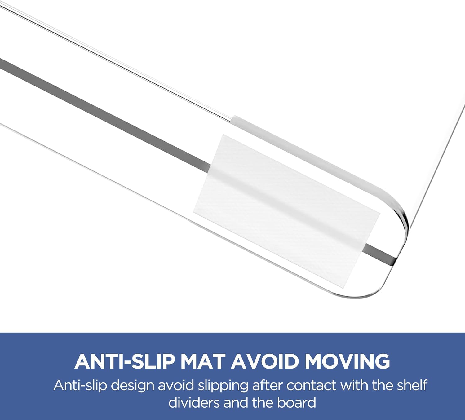 HBlife 6 Pack Closet Organizers and Storage, Clear Shelf Dividers, Vertical Purse Organizer for Closet Perfect for Sweater, Shirts, Handbags in Bedroom and Kitchen, Acrylic Bookshelf for Organization