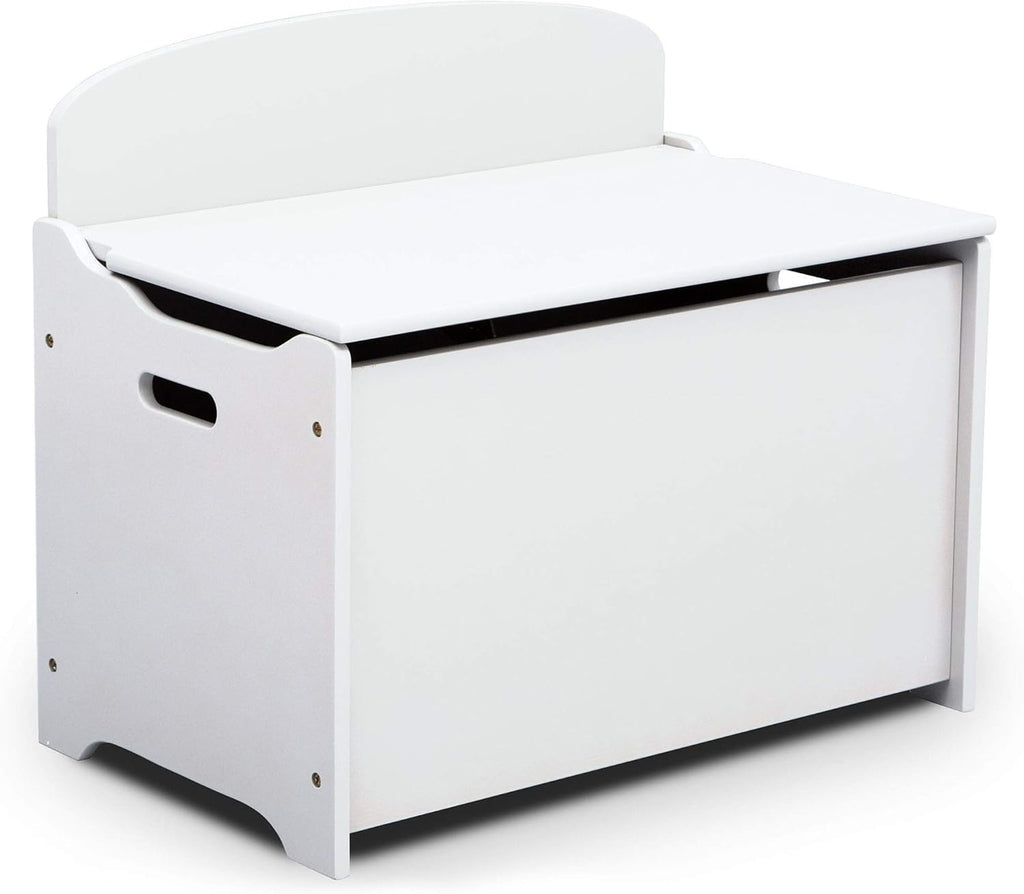 Delta Children MySize Deluxe Toy Box, Bianca White