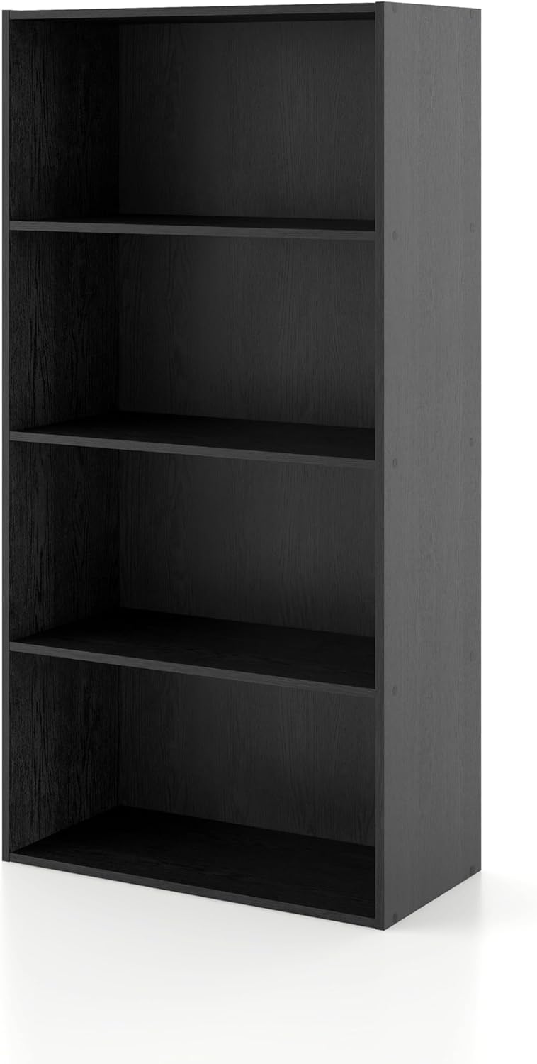 Homes: Inside + Out Apexa 2-Cube Storage Organizer Shelves, Stackable Wood Bookcase Fits Cubby Bins for Organization, Dorm Teen Room Decor & Home Office, White