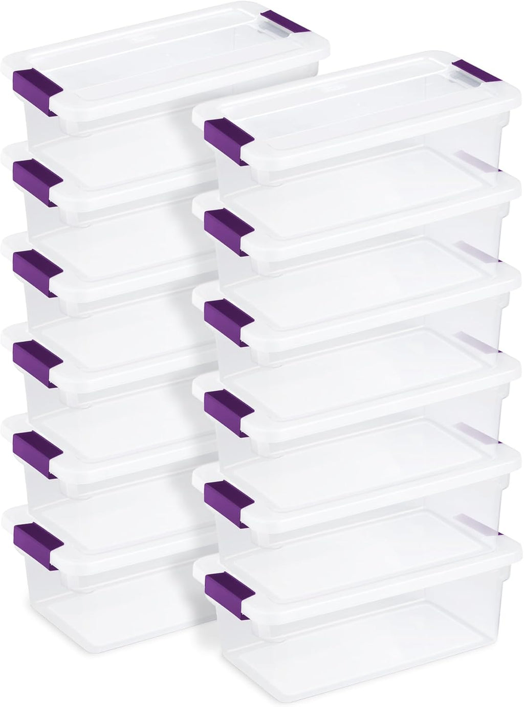 Sterilite 4-Pack 60 Quart ClearView Latch Box, Wheeled Underbed Organizer Bins with Latching Lids - Clear Plastic Organization Containers for Closet, Bedroom, Shelving Units and Everyday Home Storage