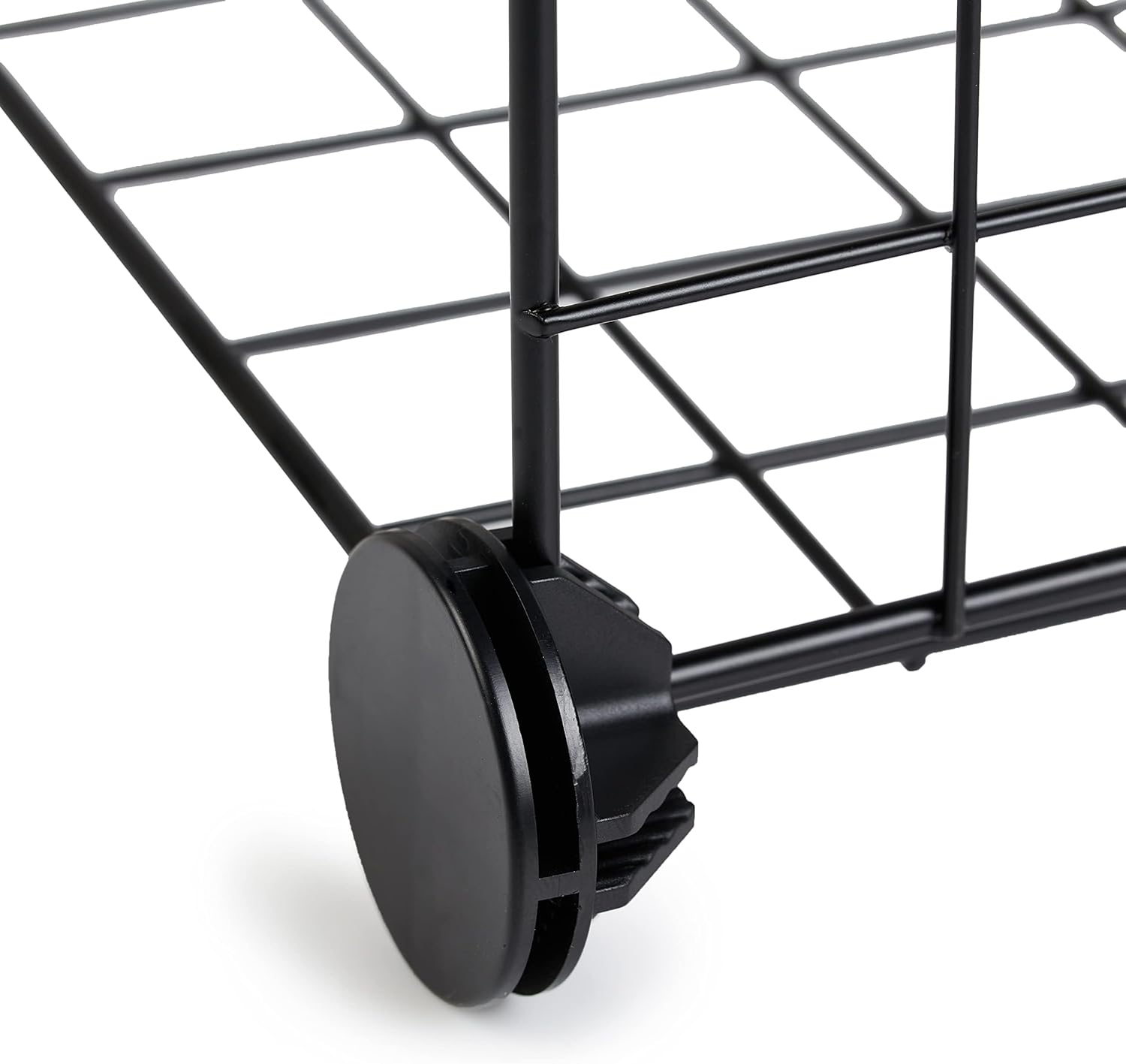 Amazon Basics Cube Wire Grid Stackable Storage Shelves, 6-Cube, 12.6"D x 26"W x 38"H, Black